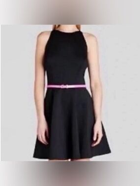 Ted Baker London Preeny Skater Dress in Black 4 
sleeveless full skirted dress